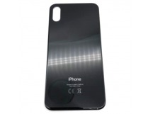Задняя крышка iPhone XS Max (стекло) Черный ААА