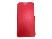 Чехол-книжка Samsung J5 Prime 2016 красный открывается вбок ЧЕХЛОВ