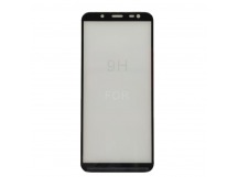 Защитное стекло Samsung J8 (2018) 5D (тех упаковка) 0.3mm Черный