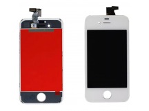 Дисплей iPhone 4S + тачскрин белый с рамкой (LCD Копия - AAA )