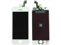 Дисплей iPhone 5S/SE + тачскрин Белый с рамкой (LCD Оригинал/Замененное стекло)