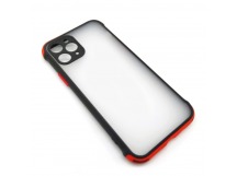 Чехол iPhone 11 Pro (New Model Full) Противоударный Матовый (Красный)