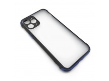 Чехол iPhone 11 Pro (New Model Full) Противоударный Матовый (Темно-Синий)