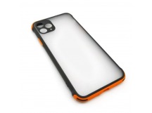 Чехол iPhone 11 Pro Max (New Model Full) Противоударный Матовый (Оранжевый)