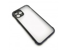 Чехол iPhone 11 Pro Max (New Model Full) Противоударный Матовый (Черный)