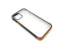 Чехол iPhone 12 Mini (New Model Full) Противоударный Матовый (Оранжевый)