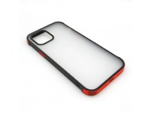 Чехол iPhone 12 Pro Max (New Model Full) Противоударный Матовый (Красный)