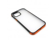 Чехол iPhone 12 Pro Max (New Model Full) Противоударный Матовый (Оранжевый)