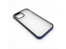 Чехол iPhone 12 Pro Max (New Model Full) Противоударный Матовый (Темно-Синий)