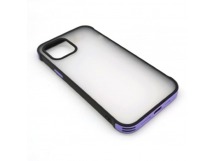Чехол iPhone 12 Pro Max (New Model Full) Противоударный Матовый (Фиолетовый)