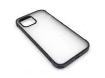 Чехол iPhone 12 Pro Max (New Model Full) Противоударный Матовый (Черный)