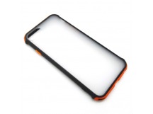 Чехол iPhone 6/7/8/SE (2020) (New Model Full) Противоударный Матовый (Оранжевый)