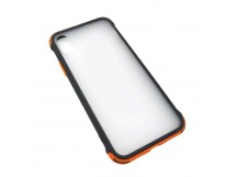 Чехол iPhone X/XS (New Model Full) Противоударный Матовый (Оранжевый)