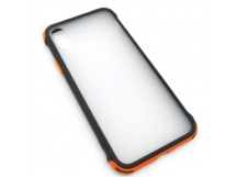 Чехол iPhone X/XS (New Model Full) Противоударный Матовый (Оранжевый)