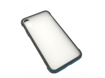 Чехол iPhone X/XS (New Model Full) Противоударный Матовый (Темно-Зеленый)