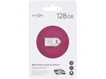 Накопитель USB Flash 128GB 3.0 VIXION Diamond (серебро)