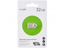 Накопитель USB Flash 32GB 3.0 VIXION Diamond (серебро)