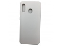 Чехол Samsung A20/A30/M10S Silicone Case №9 в упаковке Белый