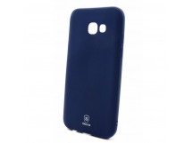 Чехол Samsung  A7 (2017) Siberia MIX синий Soft touch