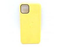 Чехол iPhone 11 Alcantara Case в упаковке Желтый