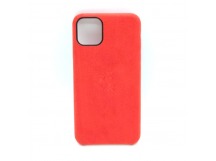 Чехол iPhone 11 Alcantara Case в упаковке Красный