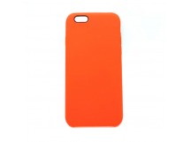 Чехол iPhone 6/6S Silicone Case №13 в упаковке Оранжевый красный