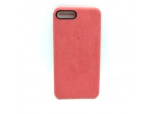Чехол iPhone 7/8 Plus Alcantara Case в упаковке Красная Ягода