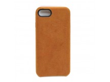 Чехол iPhone 7/8/SE (2020) Alcantara Case в упаковке Коричневый