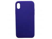 Чехол iPhone X/XS Silicone Case №30 в упаковке Темно-Фиолетовый