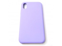 Чехол iPhone X/XS Silicone Case №41 в упаковке Светло-Фиолетовый