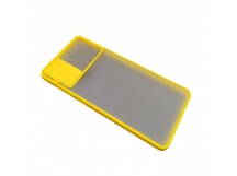 Чехол iPhone X/XS Матовый Slide Camera Желтый
