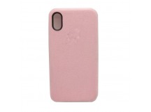 Чехол iPhone XR Alcantara Case в упаковке Розовый