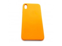 Чехол iPhone XS Max Silicone Case №56 в упаковке Светло-Оранжевый
