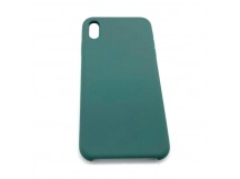 Чехол iPhone XS Max Silicone Case №58 в упаковке Серо-Зеленый