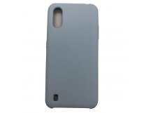 Чехол Samsung A01 (2020) Silicone Case №11 в упаковке Светло-Голубой