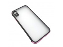 Чехол iPhone XR (New Model Full) Противоударный Матовый (Розовый)