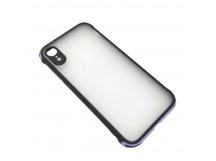 Чехол iPhone XR (New Model Full) Противоударный Матовый (Фиолетовый)