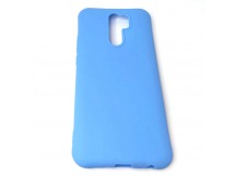 Чехол Xiaomi Redmi 9 (2020) Силикон Slim полоса Голубой
