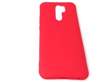Чехол Xiaomi Redmi 9 (2020) Силикон Slim полоса Красный