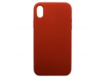 Чехол iPhone XR Silicone Case №13 в упаковке Оранжево красный