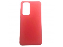 Чехол Huawei P40 (2020) Силикон Slim полоса Красный
