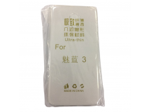 Чехол Meizu 3 силиконовый ультратонкий  (прозрачный)TPU