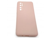 Чехол Xiaomi Mi Note 10 Lite (2020) Силикон Матовый Розовый