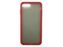 Чехол iPhone 6/7/8 Plus Противоударный Матовый Красный