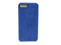 Чехол iPhone 7/8 Plus Alcantara Case в упаковке Синий