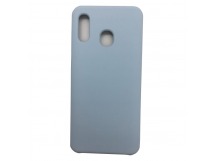 Чехол Samsung A20/A30/M10S Silicone Case №11 в упаковке Светло-Голубой