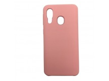 Чехол Samsung A40 Silicone Case №17 в упаковке Светло-Розовый