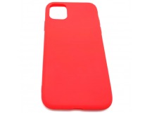 Чехол iPhone 11 Силикон Матовый Красный