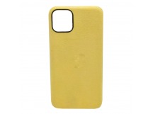 Чехол iPhone 11 Pro Alcantara Case в упаковке Желтый