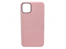 Чехол iPhone 11 Pro Alcantara Case в упаковке Розовый